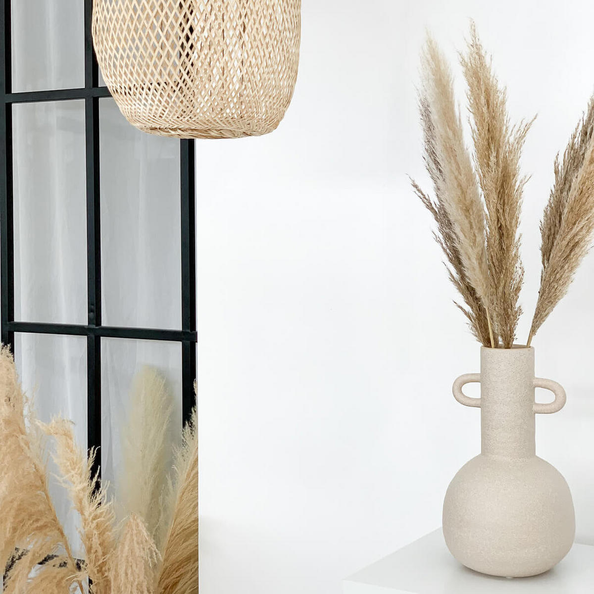 PAMPASGRAS beige natur | für Tischvase - beige / 60 cm / 1 Bund - Beige, Naturmaterialien (60cm) - Lykke & You