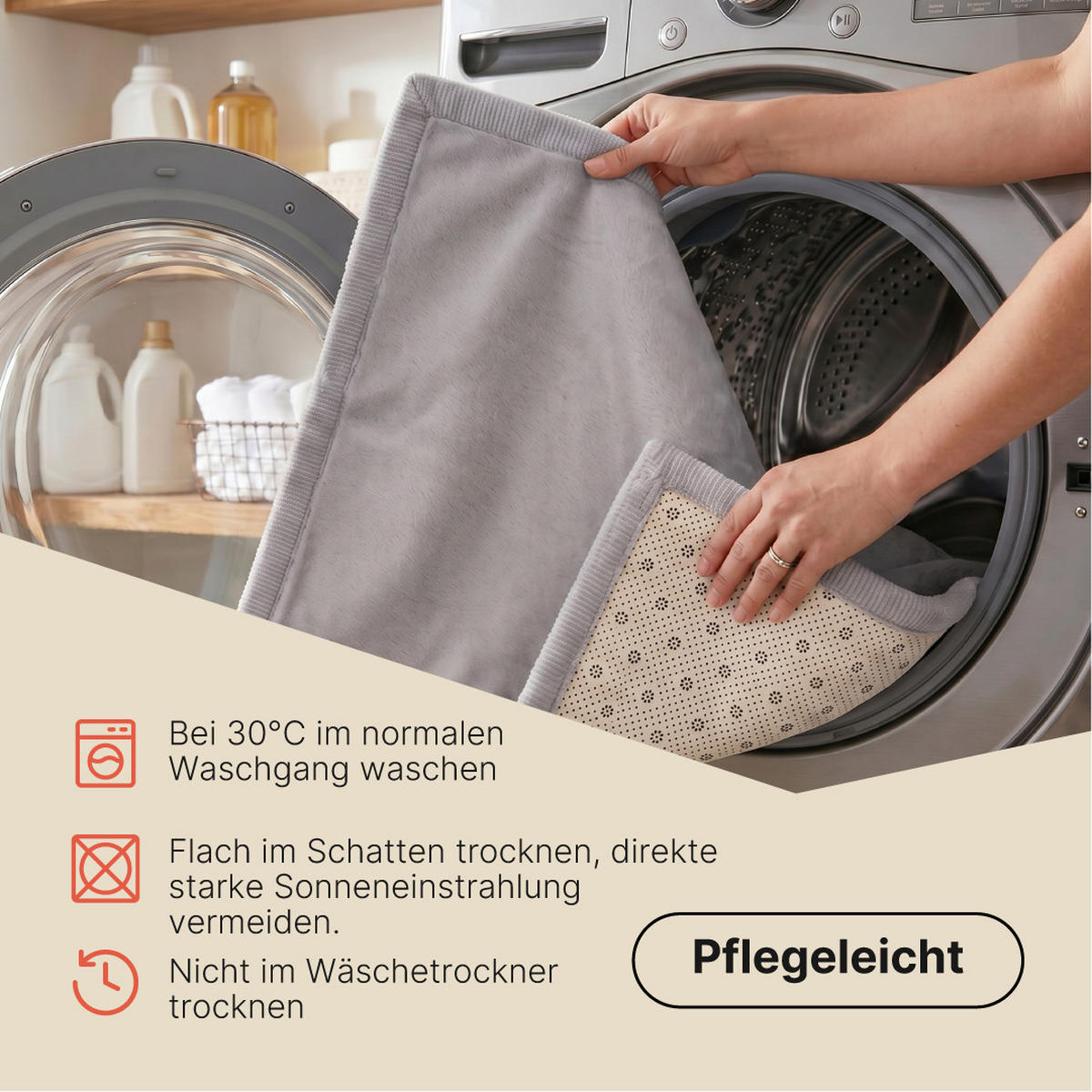 KINDERTEPPICH FLUFFIN hellgrau kuschelig waschbar 150/200 cm - Hellgrau, Textil (150/200cm) - Tapiso