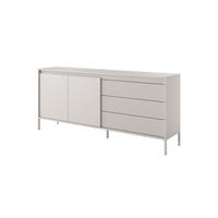 SIDEBOARD Ferrato C 187 cm Beige - mit 2 Türen und 3 geriffelten Schubladen rechts - Beige, Holz/Holzwerkstoff (187/81/39cm) - Ravio