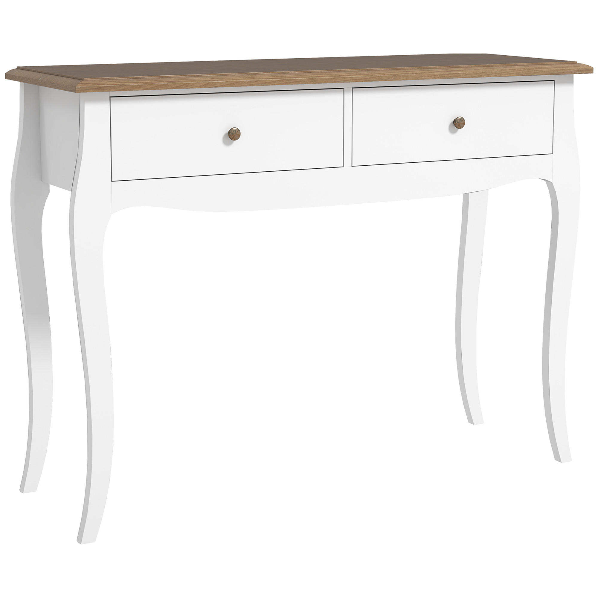KONSOLENTISCH Weiß MDF Spanplatte 1 Stück - Weiß, Kunststoff (100/35/76.5cm) - GiPP