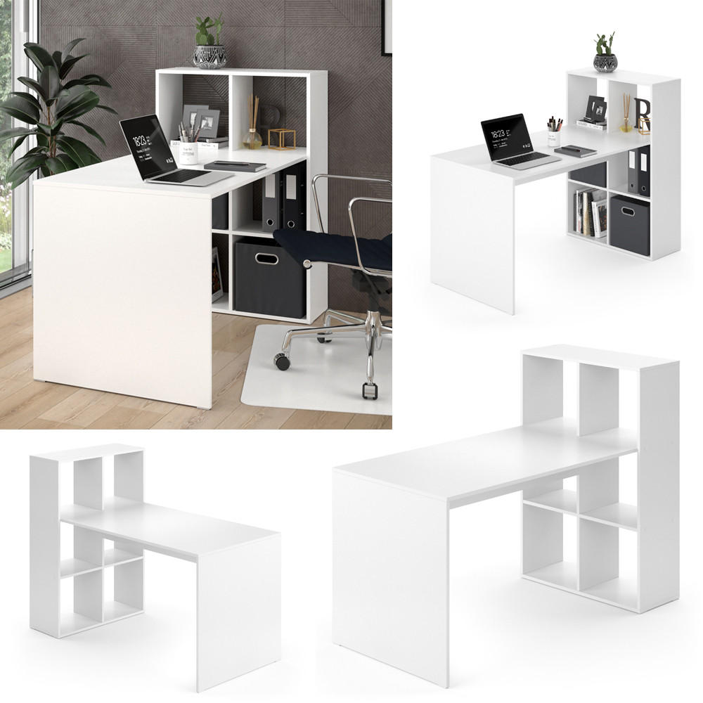 SCHREIBTISCH Emir Weiß 72 x 143.8 cm - Weiß, Holzwerkstoff (143.8/72/107.8cm) - Vicco