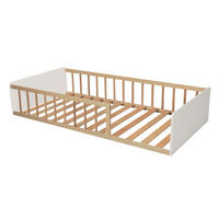 KINDERBETT PILOU mit Lattenrost / Kinderbett 90x190 - Weiß und helles Holz - Weiß, Holz (90/190cm) - Weber Industries