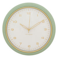WANDUHR Clarrise Ø 28 cm - Grün, Kunststoff (5.7/28/28cm) - Atmosphera Createur d´interieur