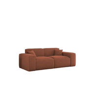 SOFA 2-sitzer Celes Premium In Sven - Rotbraun, Holzwerkstoff/Textil (182/73/90cm) - Fun Möbel