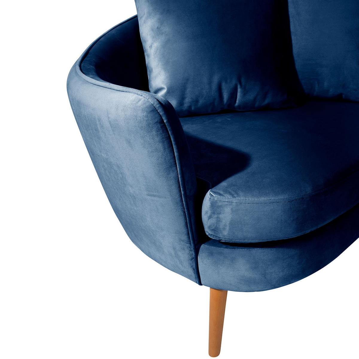 COCKTAILSESSEL Katrina Samtvelours dunkelblau - Dunkelblau, Kunststoff (83/88/106cm) - 58aufmkessel