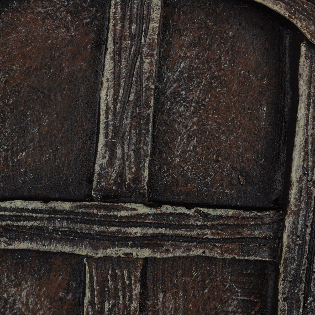 FEENTÜR - Dunkelbraun, Kunststoff (1.5/12/15.5cm) - Relaxdays