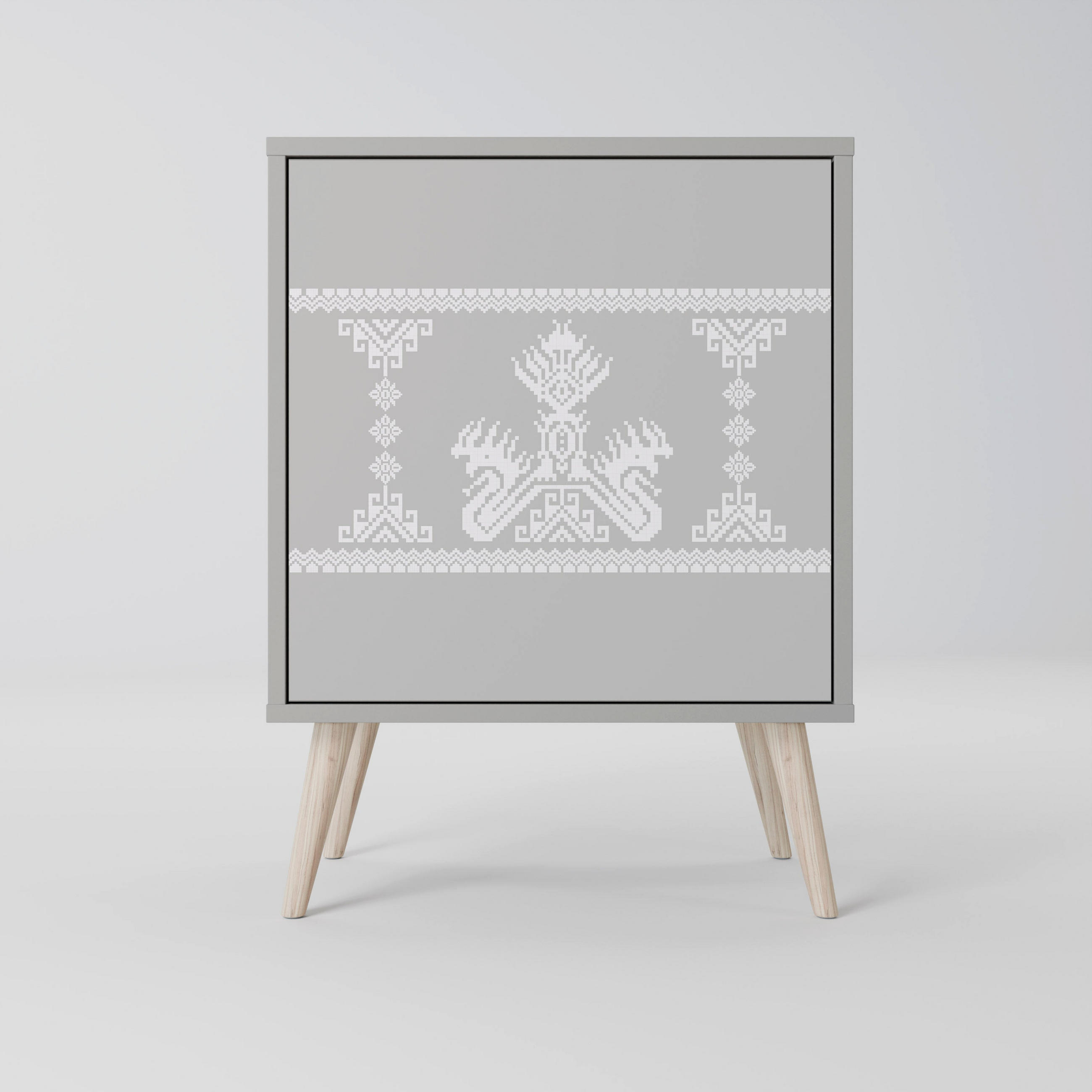 SpaceRebels Sideboard Grau 57.5x77.5x42 cm