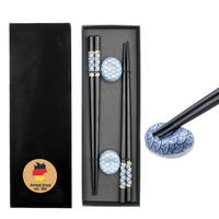 ESSSTÄBCHEN SET - Schwarz, Holz (8.5/2.2/25.8cm) - Intirilife