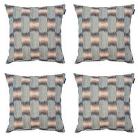 DEKORATIONSKISSEN Madison Home - Mehrfarbig - 45/45/10 cm - 4er-Set - Blaugrau/Multicolor, Textil (45/45cm) - Madison