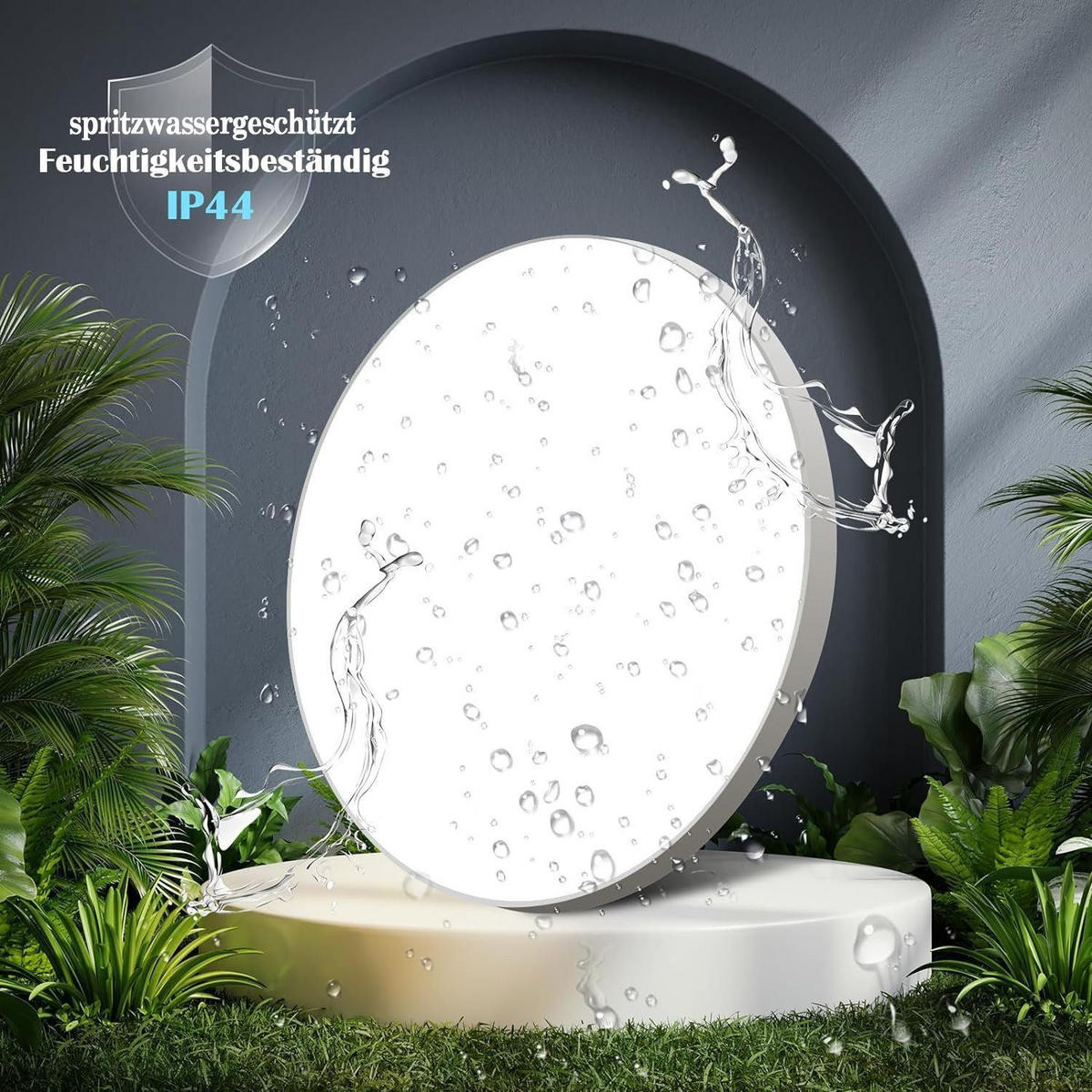 LED-DECKENLEUCHTE Quirinus 28/28/3 cm - Weiß, Kunststoff (28/28/3cm) - Nettlife