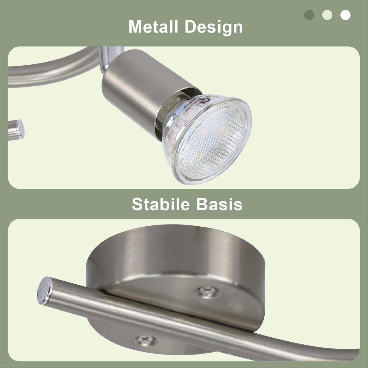 DECKENLEUCHTE Lyng 42/15/42cm - Silberfarben, Metall (42/15/42cm) - Nettlife