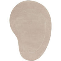 TEPPICH Wollteppich Shape Beige - Beige, Textil (140/1cm) - KUNSTLOFT