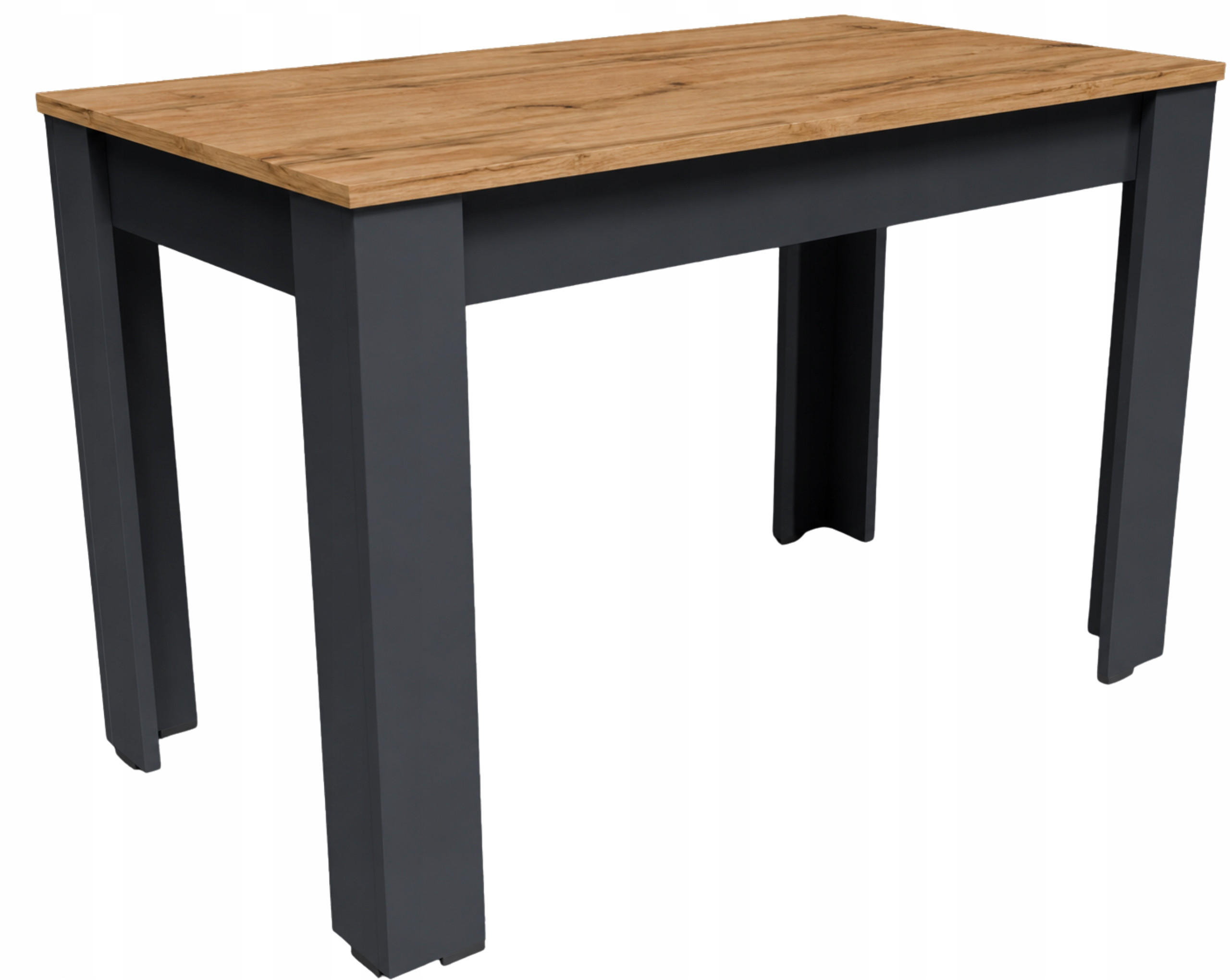 TISCH CR3- STERN Graphit-Wotan Eiche 110/60/72,6 cm - Eiche Wotan/Graphitfarben, Holzwerkstoff (60/110/72.6cm)