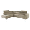 ECKSOFA Fonti, Seite: Links - Beige, Holz/Textil (253/188cm) - MIRJAN24
