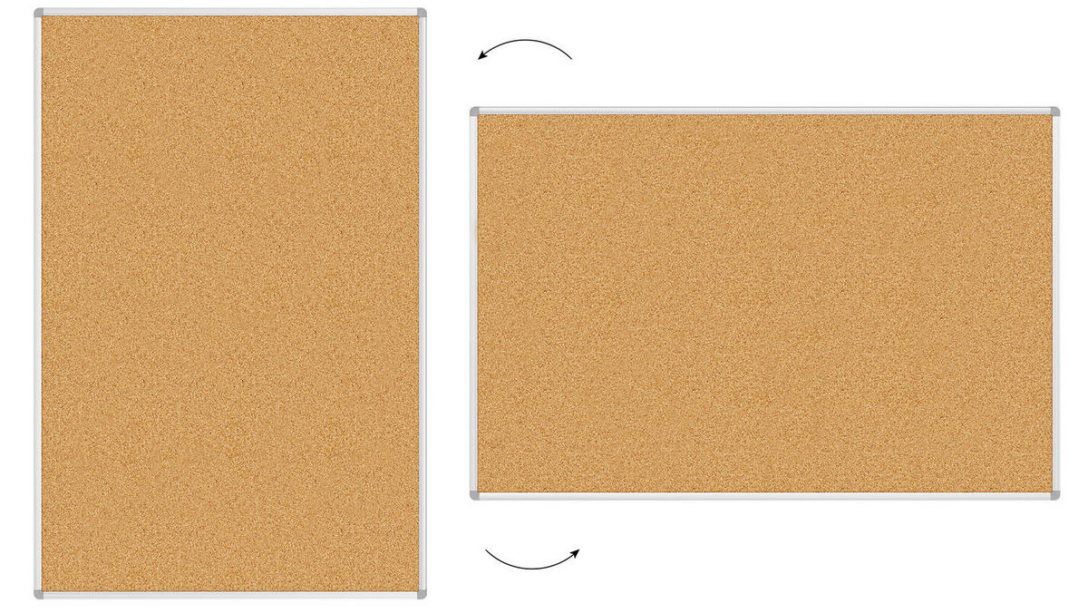 PINNWAND mit Alurahmen 150x100cm - Multicolor, Holz (150/100/1.6cm) - ALLboards