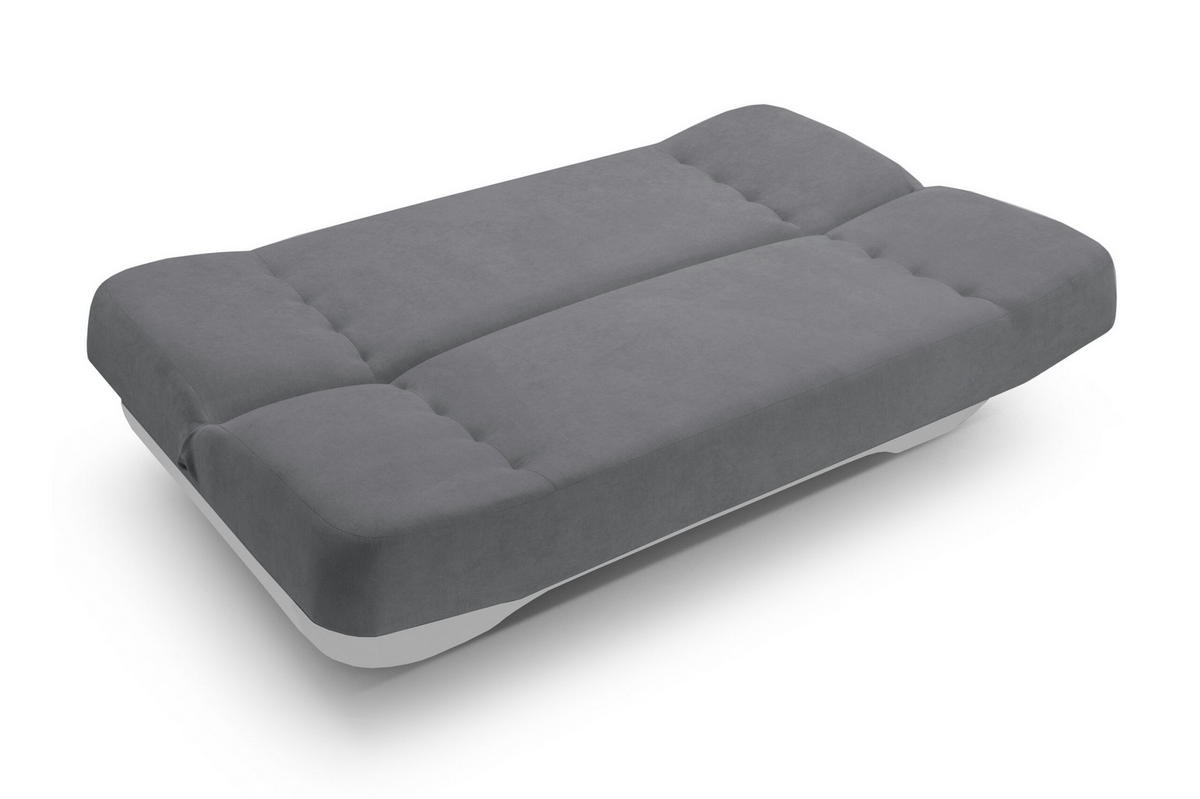 SCHLAFSOFA -PAFOS (Dunkelgrau + Hellgrau) - Hellgrau, Holz (192/90/87cm) - Möblo