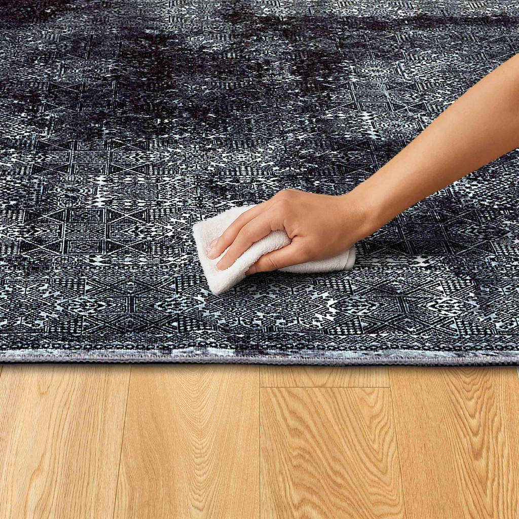 Thumbnail - Astra Kurzflorteppich, Schwarz, Textil, 120x180 cm, Oeko-Tex® Standard 100, Teppiche & Böden, Teppiche, Outdoorteppiche