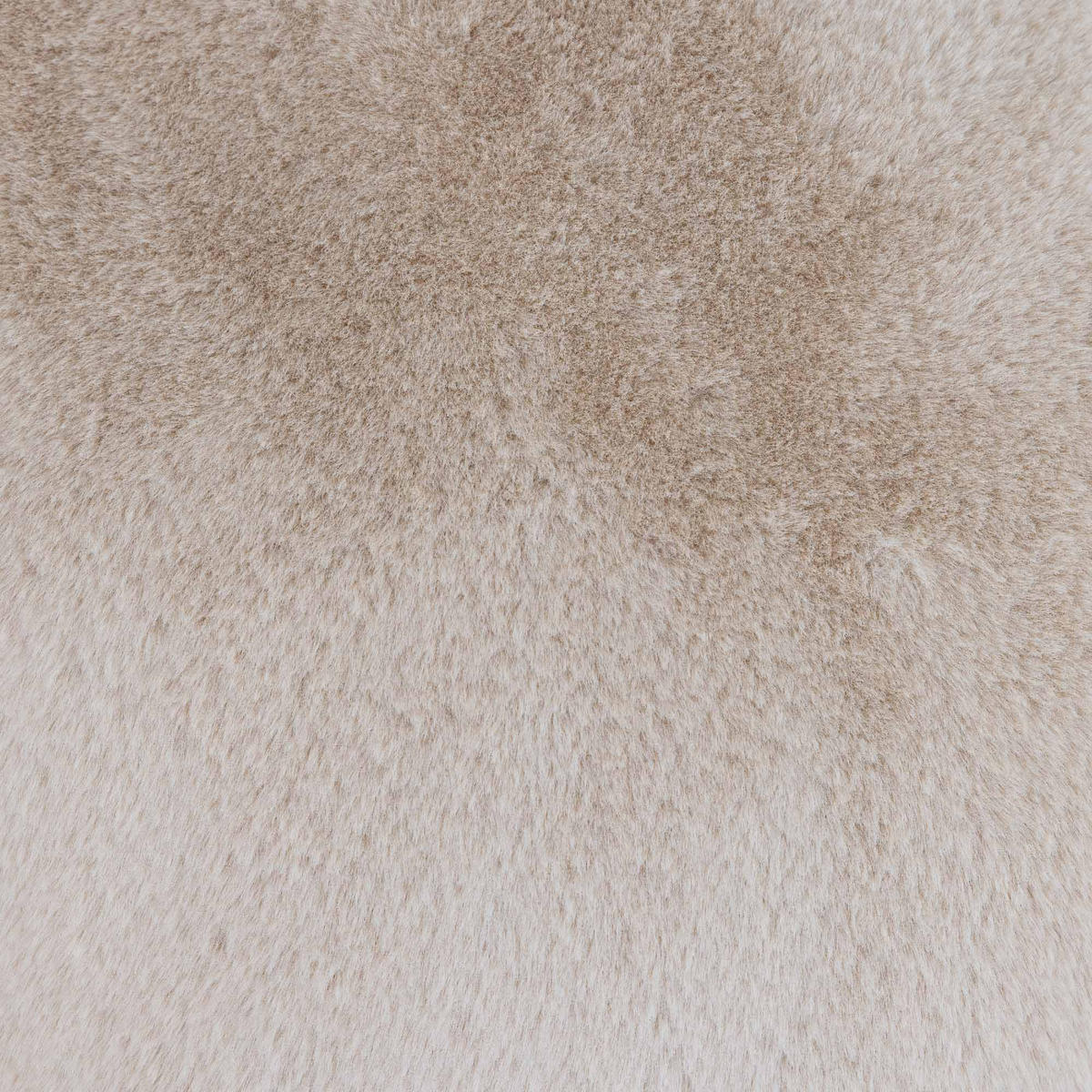 SITZPOUF Milano Kaninchenkunstfell - Beige, Textil (55/35/55cm) - icon