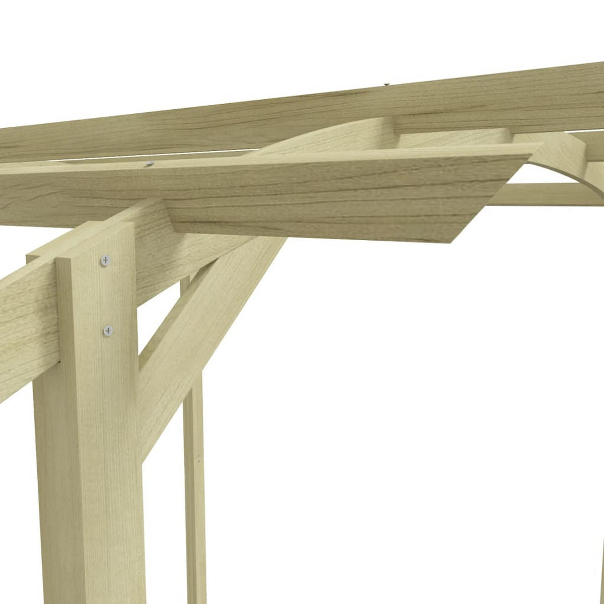 PERGOLA aus Holz FEOL | 1,8x1,97x2,1m Kiefernholz | Gartenbogen Rankhilfe - Grün, Holz (180/210/197cm) - DELUKE