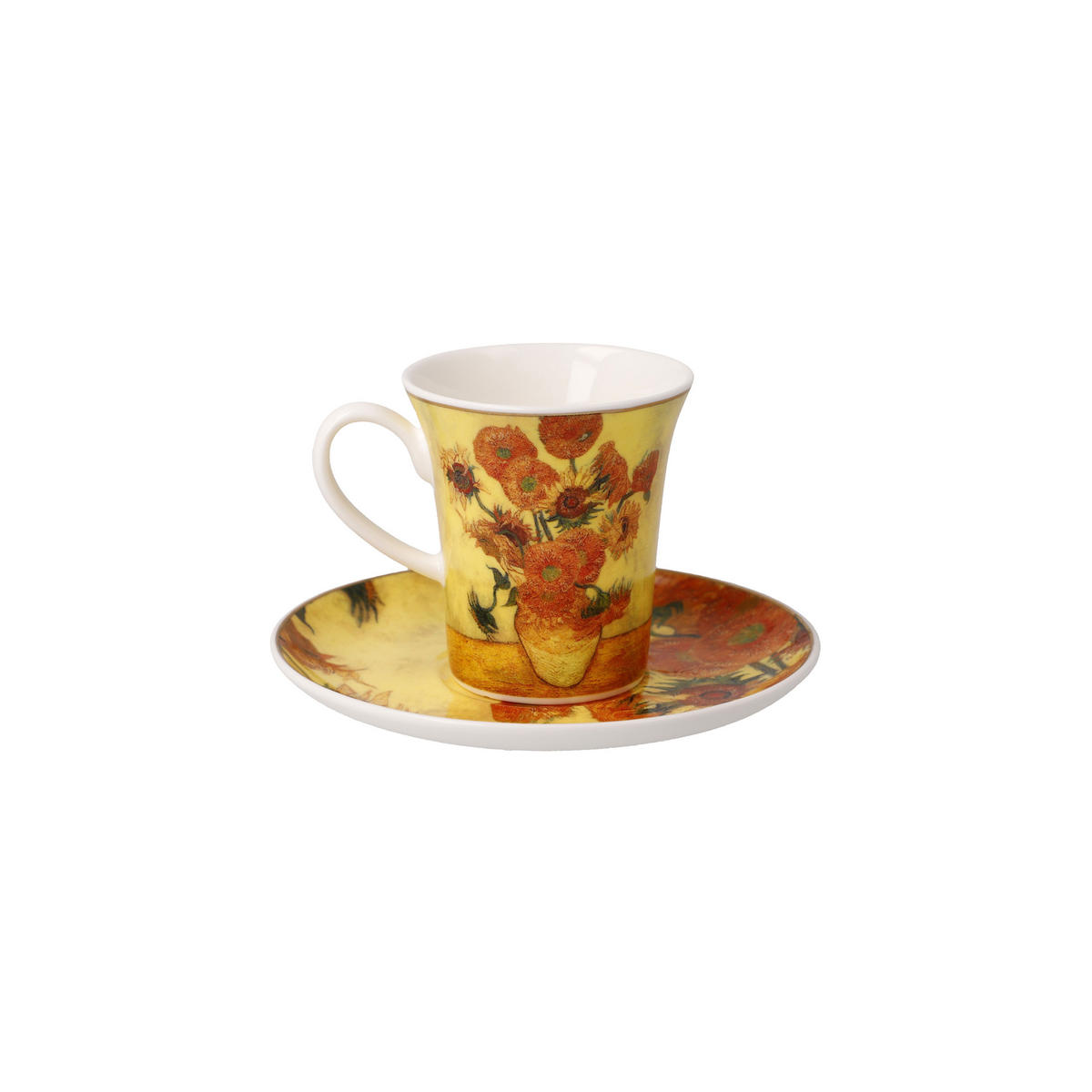 ESPRESSOTASSE Vincent van Gogh Sonnenblumen, Fine Bone China, Bunt, 100 ml - Multicolor, Keramik (0.1L) - Goebel