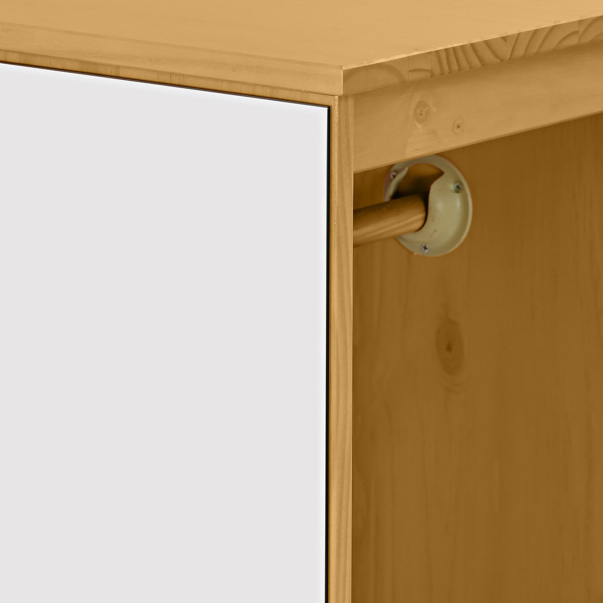 MASSIVE GARDEROBE - Pinie / Kaschmir - Kaschmir/Pinienfarben, Holz (35/188/35cm) - home24