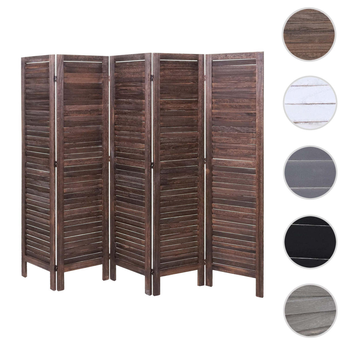 PARAVENT Dunkelbraun - Dunkelbraun, Holz (200/170/2cm) - MCW
