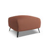 POUF Chenille Stoff Pink - Pink/Hellrosa, Textil/Metall (65/44/65cm) - Makamii
