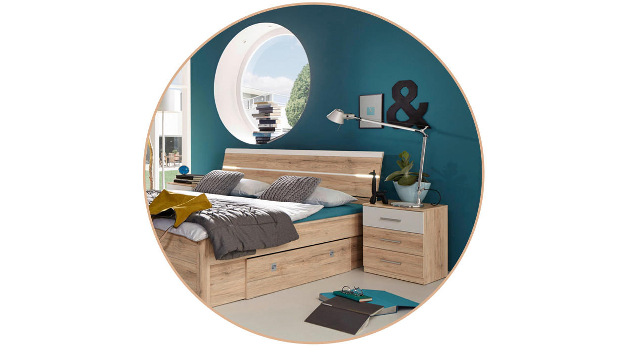 Wandgestaltung Schlafzimmer - Wand mit Farbe streichen
