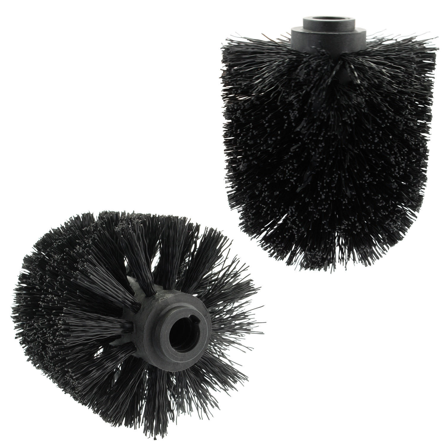 ERSATZBÜRSTENKOPF, schwarz - Schwarz, Kunststoff (8/9.5cm) - bremermann
