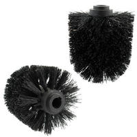 ERSATZBÜRSTENKOPF, schwarz - Schwarz, Kunststoff (8/9.5cm) - bremermann