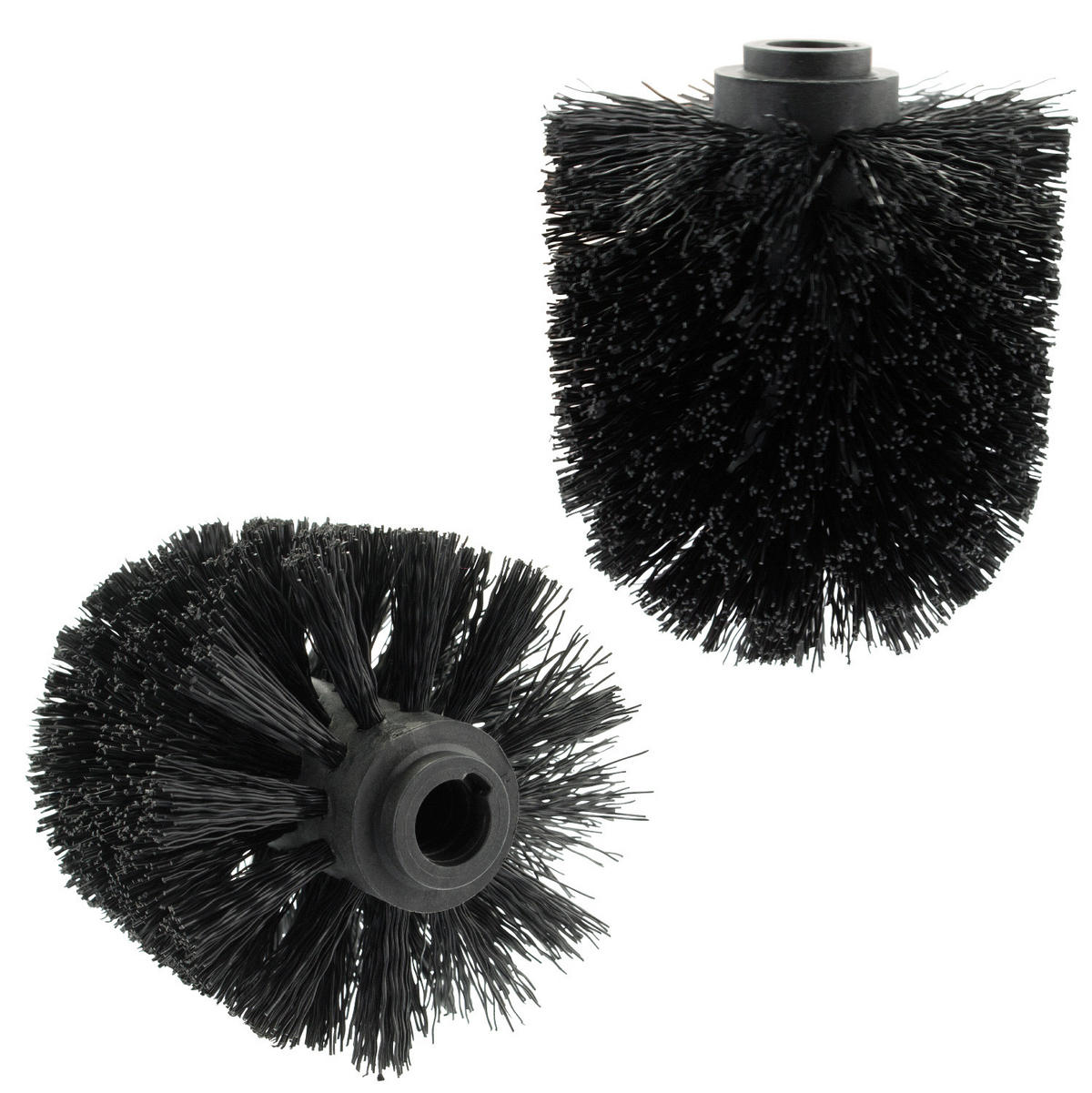 ERSATZBÜRSTENKOPF, schwarz - Schwarz, Kunststoff (8/9.5cm) - bremermann