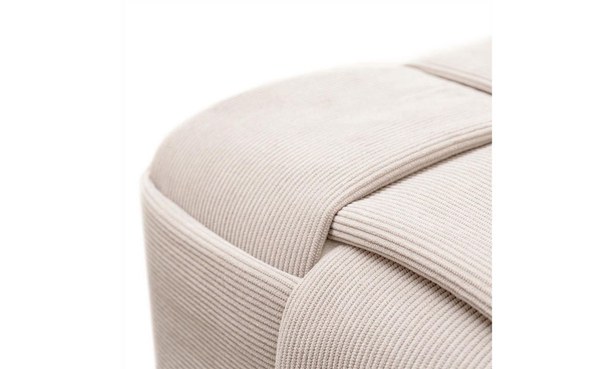 HOCKER CUBETTO 38/38/38 cm Beige - Beige, Textil (38/38/38cm) - Lookway