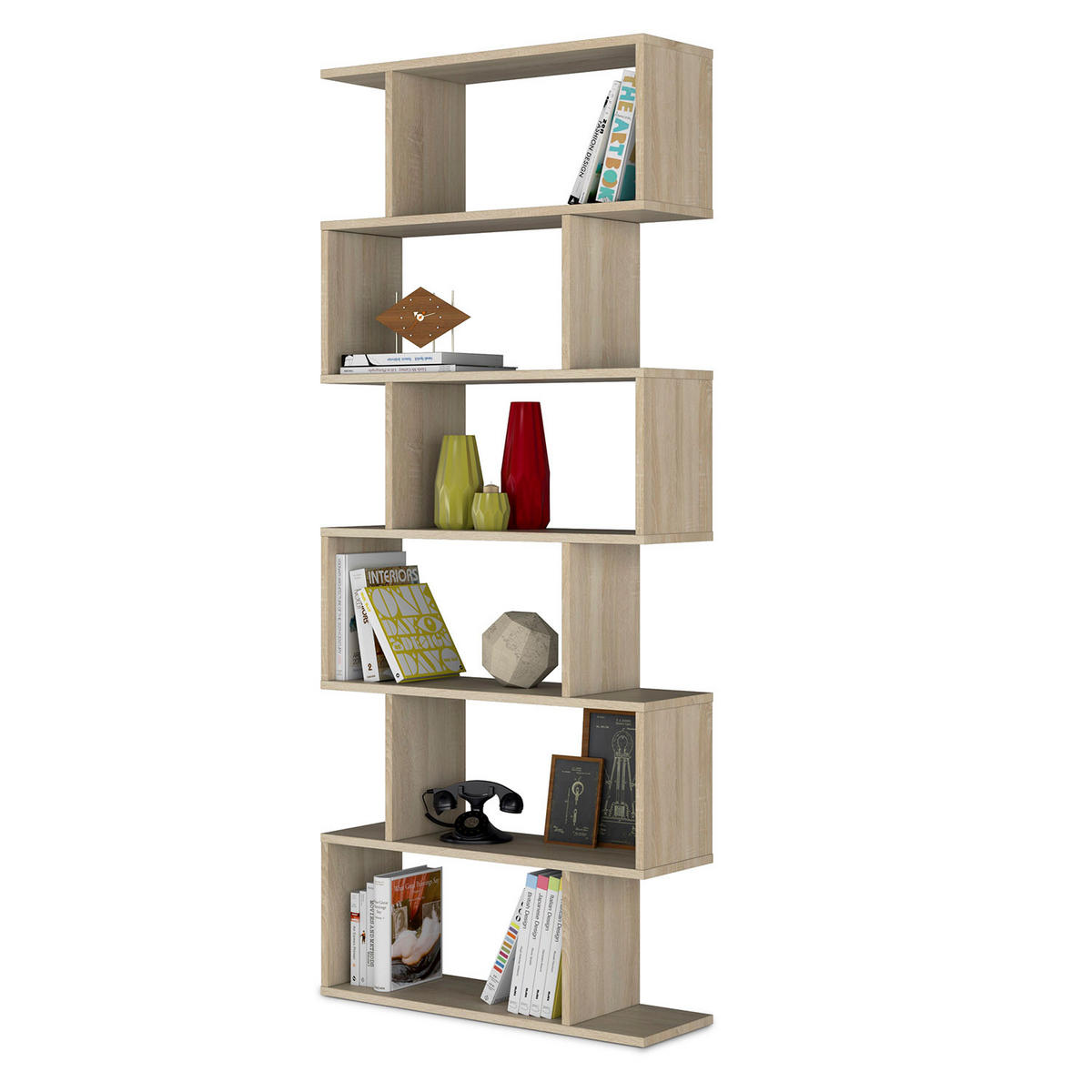 REGAL Bologna Eiche 12 Fächer - Honigeiche, Holzwerkstoff (80/192/25cm) - VS Venta-stock