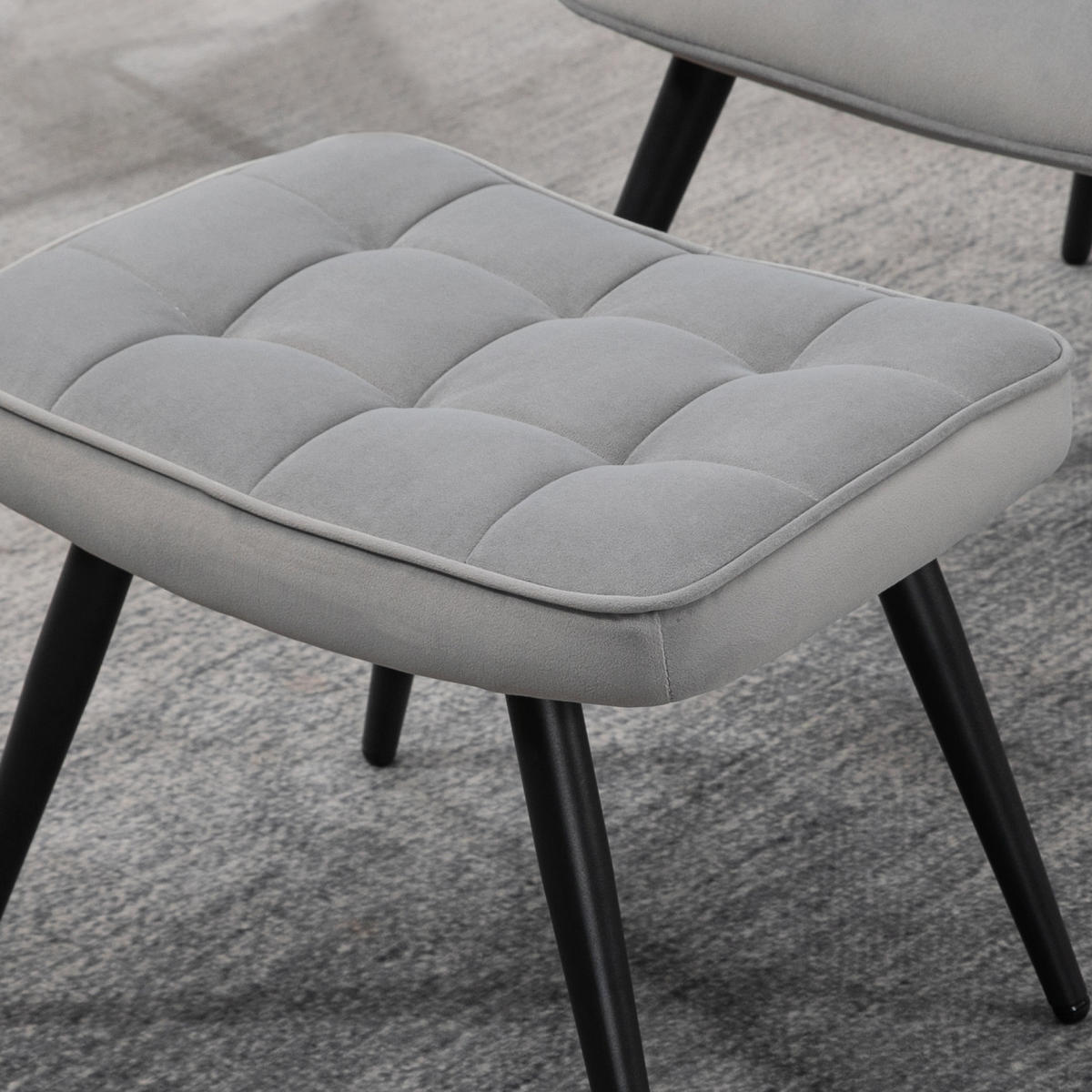 SESSEL Hellgrau 73.0/77.5/98.0cm - Hellgrau, Metall (77.5/98/73cm)