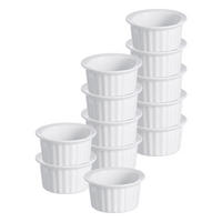 AUFLAUFFORMEN Bianco weiß ø 10 cm 12er Set - Weiß, Keramik (10cm) - Ritzenhoff Breker