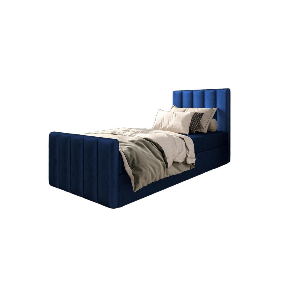 BOXBETT Adelle V Dunkelblau 90x200 cm - Dunkelblau, Textil (90/200cm) - B&B Home