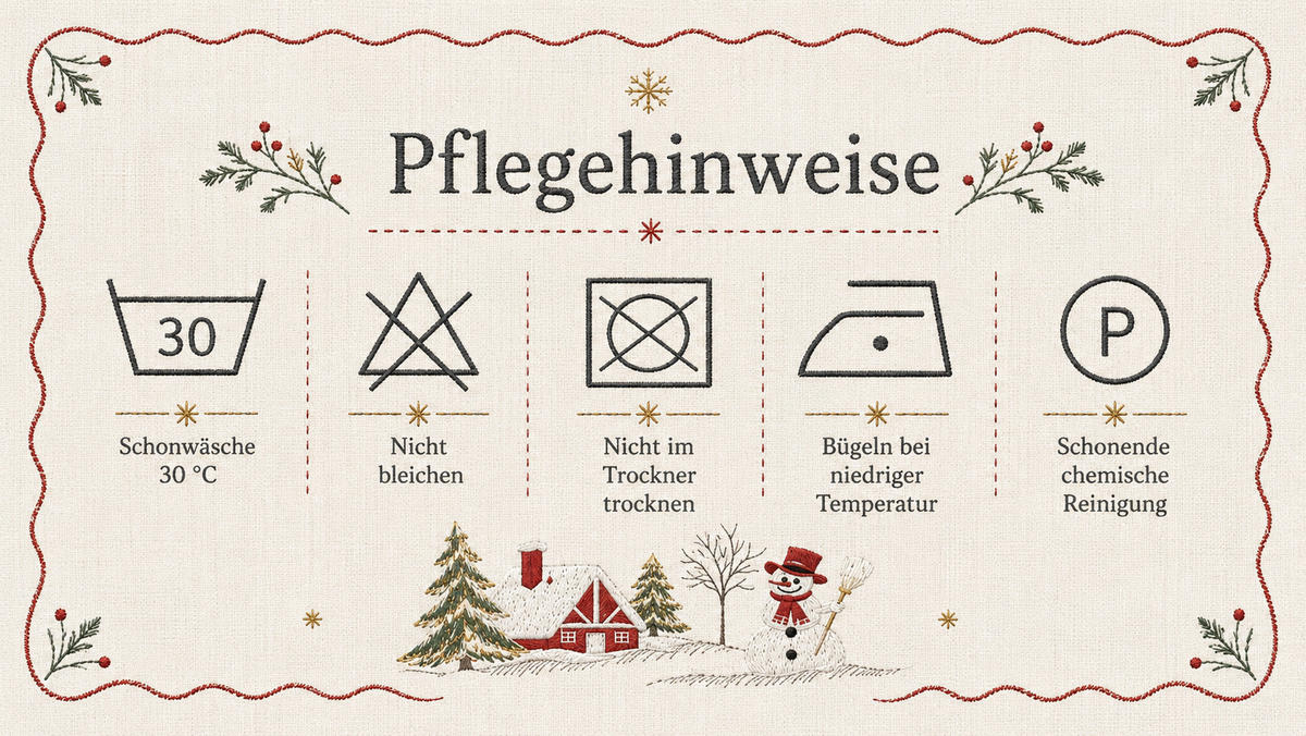 TISCHLÄUFER Weihnachten 35/170 cm Kirche Stickerei Leinenoptik - Anthrazit/Rot, Textil (35/170cm) - TiborTex