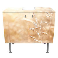 WASCHBECKENUNTERSCHRANK Gräser im Sonnenschein 60/55/35 cm - Beige, Holzwerkstoff (60/55/35cm) - Bilderwelten