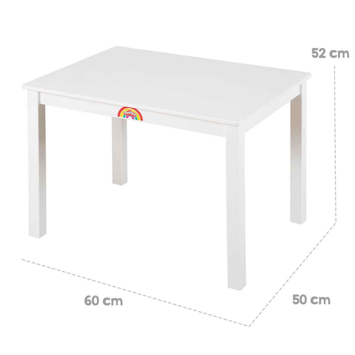 KINDERSITZGRUPPE roba x Play-Doh - Weiß, Holz (50/51/60cm) - Roba