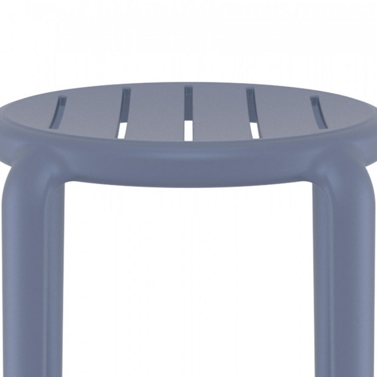BARHOCKER grau 36x65x36cm - Anthrazit/Grau, Kunststoff (36/65/36cm) - AlterEgo