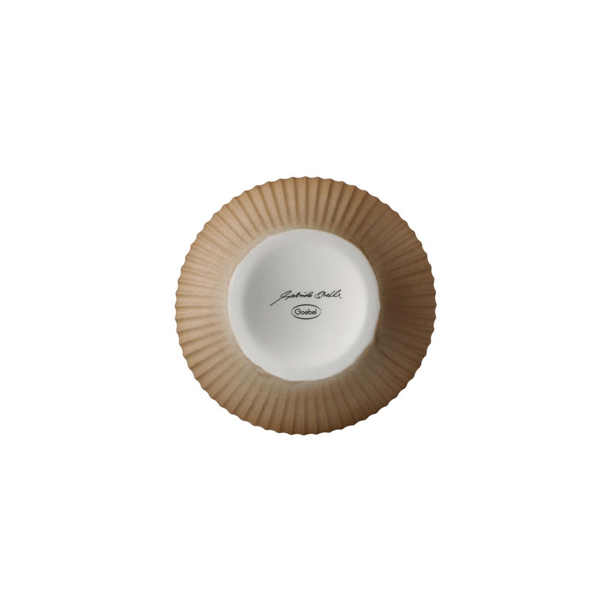 VASE Studio 8 Raindrop beige 41 cm - Beige, Keramik (41cm) - Goebel