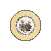 FRÜHSTÜCKSTELLER Audun Chasse weiß-grau-gelb ø 21,6 cm - Gelb/Weiß, Keramik (21.6cm) - Villeroy & Boch