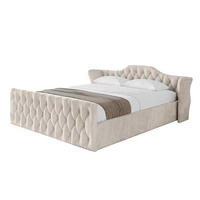 POLSTERBETT mit Bettkasten, Fußteil und Lattenrost, Boxbett ohne Matratze - ZORAN-Z-V1 180x200 Beige - Beige, Holzwerkstoff/Textil (180/200cm) - ALTDECOR