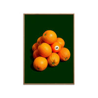 POSTER mit Rahmen Supermercat - Odd orange out - Eichefarben/Grün, Holz/Papier (30/40cm) - Poster&Frame