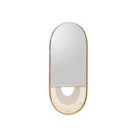 WANDSPIEGEL 48x2x99 gold LOS ANGELES #50 - Goldfarben, Metall (48/99/2cm) - Massivmoebel24