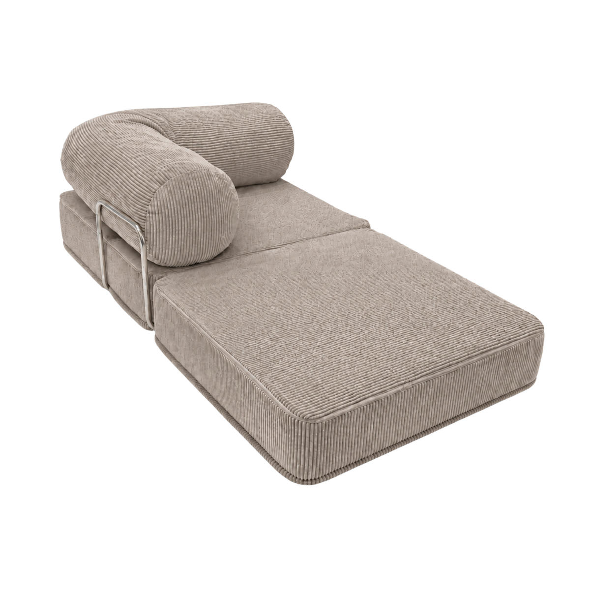 MODERNER Design Relaxsessel Taupe - Taupe, Textil (100/70/100cm) - SURB