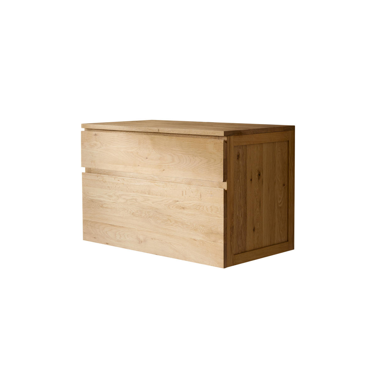 WASCHTISCHUNTERSCHRANK Jacob Natur aus Eiche - Naturfarben, Holz (80/51/45cm) - Tikamoon