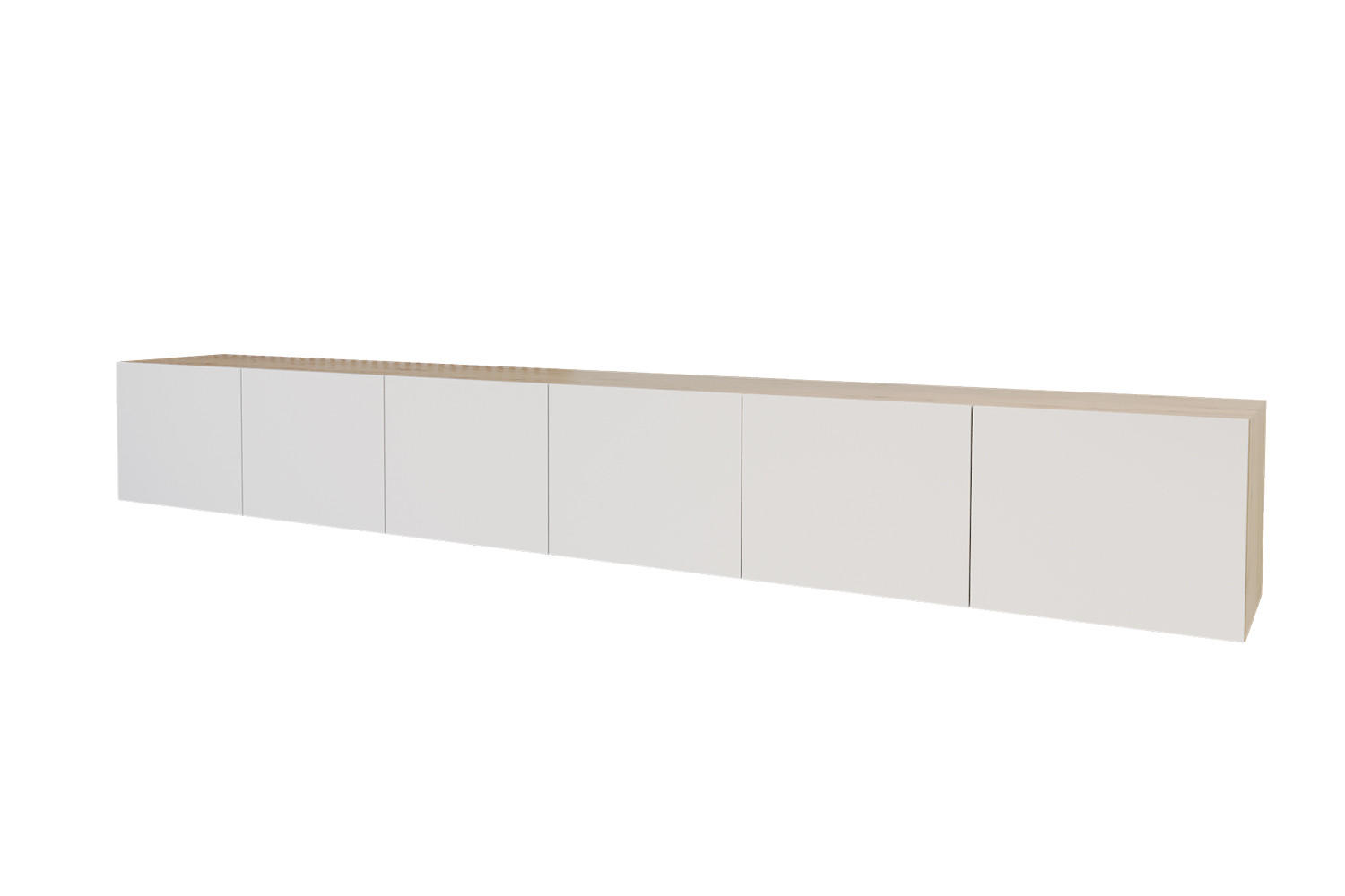 ALTDECOR NÍZKÁ KOMODA ELIO-W 3x100x40x40 cm – Artisan / bílá