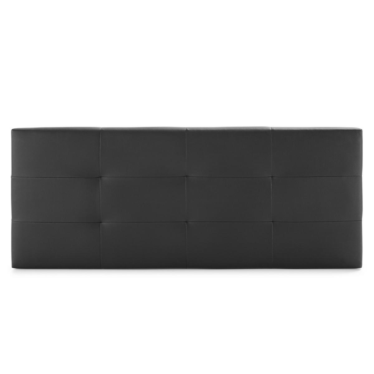 KOPFTEIL 140x60 cm Carla Schwarz - Schwarz, Fell (8/60/140cm) - VS Venta-stock