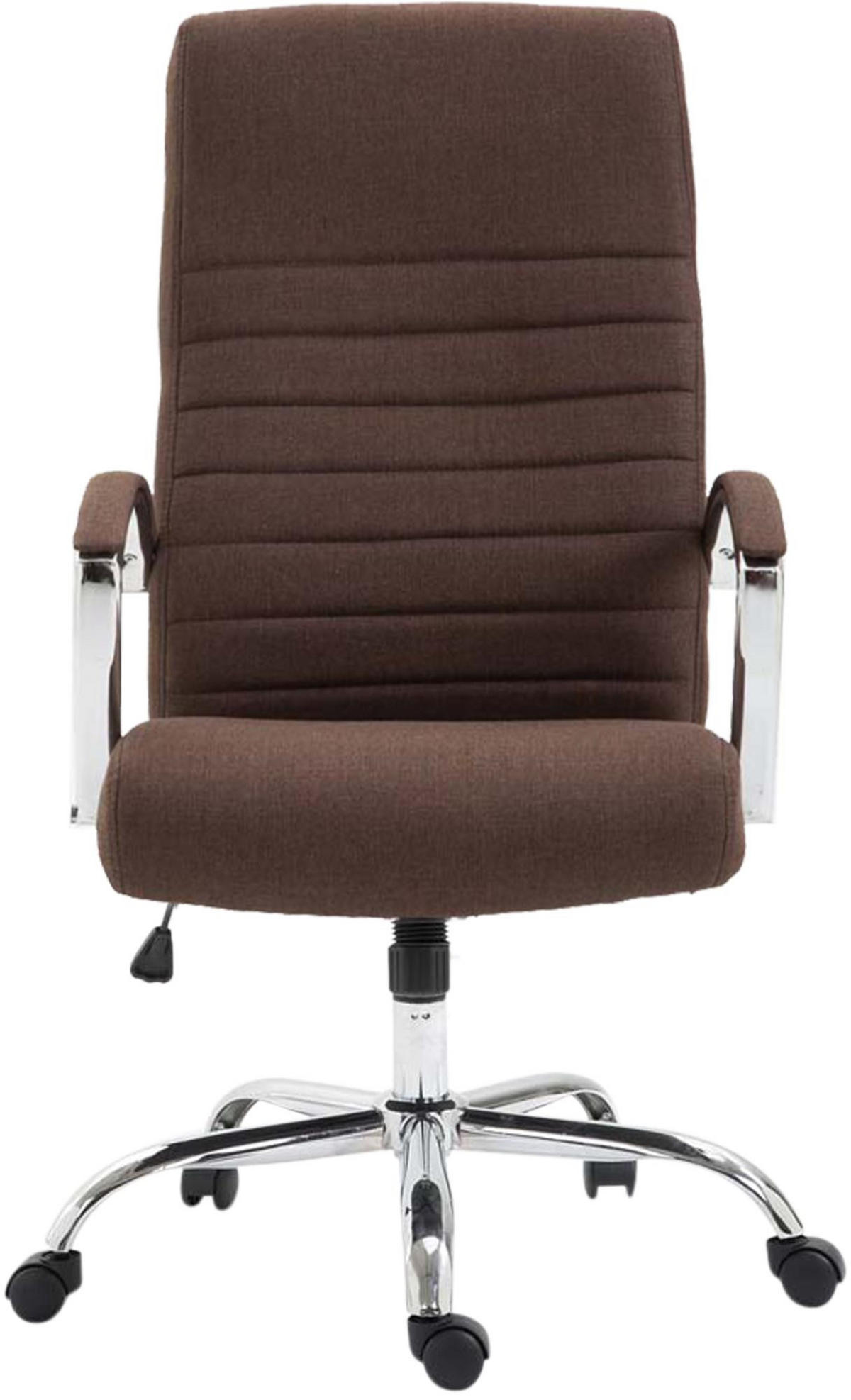 CHEFSESSEL Stoff Braun - Braun, Textil/Metall (60/110/68cm) - CLP